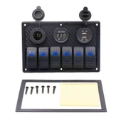 SWITCH PANEL 6 LI 12V,USB,VOLTMETRE (L6S3)111*180mm thumbnail 3
