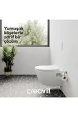 Creavit Terra Beyaz Kanalsız Asma Klozet TP329, Creavit Terra Duck Yavaş Kapak - 3