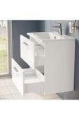 Mia 75021 Banyo Dolabı Seti, Çekmeceli, 60 Cm, Parlak Beyaz - 6