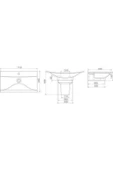 Cerastyle Bella Tezgah Üstü Lavabo 70*45 Cm - 3
