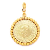 BZ Altın Kaplama Tam Altınlı Kadın Kolye Ucu TGR-344 - 1