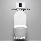 Creavit Free Beyaz Kanallı Asma Klozet FE320, Creavit Free Duck Yavaş Kapak - 6
