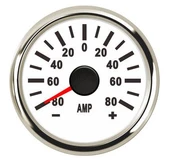 AMPERMETRE Ø52mm BEYAZ 12/24v ŞÖNT DAHİLDİR - 1