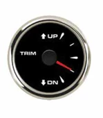TRİM SAATİ 0-190 ÇAP 52MM SİYAH TRİM GÖSTERGESİ TEKNE VE YAT - 1
