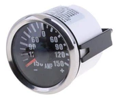 AMPERMETRE ÇAP 52mm SİYAH 12/24v  ŞÖNT DAHİLDİR TEKNE YAT thumbnail 2