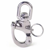 SEALUX SNAP SHACKLE FIRDÖNDÜ KİLİTLİ KROM MANDAR KİLİDİ 16mm TEKNE YAT thumbnail 1