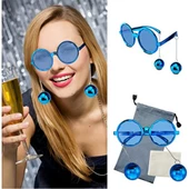 Mavi Disko Toplu Küpeli Parti Gözlüğü - 3