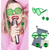 Disko Toplu Küpeli Parti Gözlüğü Yeşil Renk - 2