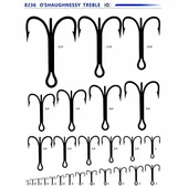 Turna Kaşığı İğnesi Silikon Yem Altı Üçlü İğne Powerex 8236 Black Nickel Paslanmaz 2 no. Üçlü Balık İğnesi 5 Adet - 2