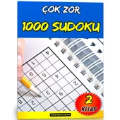 Çok Zor Sudoku Kitap Seti  1000 Sudoku 2 Kitap thumbnail 1