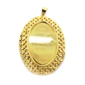 BZ Altın Kaplama Dualı Kolye Ucu TGR-189 - 1