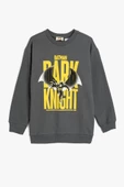 Koton Erkek Çocuk Batman Sweatshirt Lisanslı Uzun Kollu Bisiklet Yaka Pamuklu Şardonlu - 1