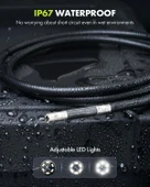 Anykit 360 Derece Eklemli Motorlu Boroskop 6.6mm - 1.5m Kablo - 4