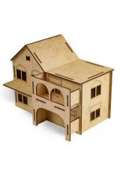 Ahşap Asmalı Konak Maketi - 3 Boyutlu Ahşap Maket - 2