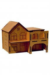 Ahşap Asmalı Konak Maketi - 3 Boyutlu Ahşap Maket - 3