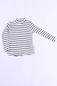 KIZ ÇOCUK BOĞAZLI TRİKO BADİ ÇİZGİLİ C41 thumbnail 2