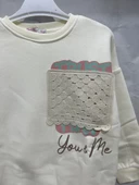 uğurböceğiçocuk You Me Baskılı 3 İplik Kız Sweat 12034 - 6