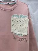 uğurböceğiçocuk You Me Baskılı 3 İplik Kız Sweat 12034 - 8