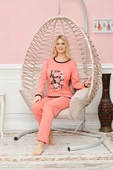 Bayan Uzun Kollu Pijama Takımı Model no 7601 - 1