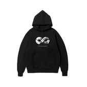 Üç İplik Kapşonlu 10 Kasıma Özel SweatShirt - Siyah thumbnail 1