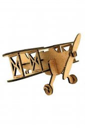 Ahşap Uçak Maketi - 3 Boyutlu - 1