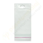 10 x 30 cm (Kapalı Hali 10 x 20 cm) 100 Adet Askılı Poşet - Meksika Şapkalı - 3