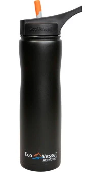 Eco Vessel Aqua Vessel Insulated Filtre Bottle Termos 0.70 Litre-SİYAH - 1