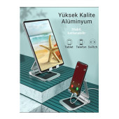 Mühlen T5 Ayarlanabilir Ergonomik Telefon Tablet Standı Füme - 2