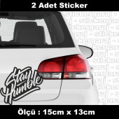 tuning modifiye sticker etiket -2 adet araba kask motosiklet laptop tablet pc atv uyumlu sticker 2 adet - 1