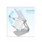 Mühlen T4 Ayarlanabilir Ergonomik Telefon Tablet Standı Silver - 3