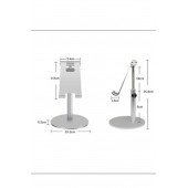 Mühlen T40-3 Ayarlanabilir Ergonomik Telefon Tablet Standı Silver - 4