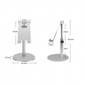 Mühlen T40-3 Ayarlanabilir Ergonomik Telefon Tablet Standı Silver - 5