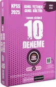2025 KPSS Genel Yetenek Genel Kültür Tamamı Çözümlü 10 Deneme Pegem Akademi - 1