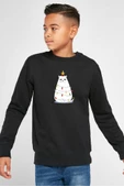 Grumpy Christmas Siyah Çocuk 2ip Sweatshirt thumbnail 1