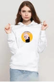 Meovv Meow Beyaz Kadın 3ip Kapşonlu Sweatshirt thumbnail 1