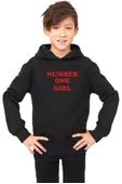Rose Number One Girl Siyah Çocuk 3ip Kapşonlu - 1