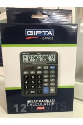 Gıpta 12 Haneli Vergi Fonksiyonlu Hesap Makinesi Masa Tipi - 1