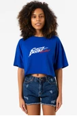 Stray Kids Chk Chk Boom Mavi Kadın Crop Tshirt - 1