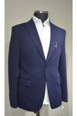 Gılapa Desenli Slimfit Erkek Tek Ceket Gri - 3