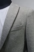 Gılapa Desenli Slimfit Erkek Tek Ceket Gri - 3