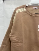 uğurböceğiçocuk Good Vibes Yazı Baskılı Kız Sweat 12031 - 10