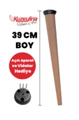 Kuzeylina Ahşap Konik Bebek Aktivite Masası Ayağı 39cm ( 1 Adet ) - 1