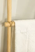 Kuzeylina Dekoratif Merdiven Havluluk - Iskandinav Tarzı, Kayın Ahşap, 140x35 Cm - 2