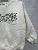 uğurböceğiçocuk Love Yazı Baskılı Kız Sweat 11993 - 10