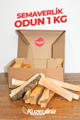 Kuzeylina Semaverlik Odun 1 Kg - 15- 17 cm Özel kutusunda tek kullanımlık - 1