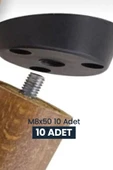 Kuzeylina Trifon Saplama Vida Ahşap Ayak Vidası M8x50 10 Adet - 2