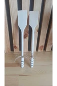 Kuzeylina Ahşap Spatula - El Yapımı Doğal Ağaç (2 Adet ) - 30-32 Cm - 3