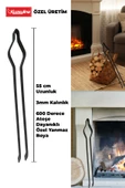 Kuzeylina Demir Maşa - Mangal Soba Maşası - Şömine Maşası - Ateş Maşası 55cm Maşa - 1