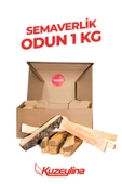 Kuzeylina Semaverlik Odun 1 Kg - 15- 17 cm Özel kutusunda tek kullanımlık - 3