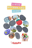 Kuzeylina Boyama Taşı - Dekoratif Taş - 20 Adet / 5-10 cm - 1